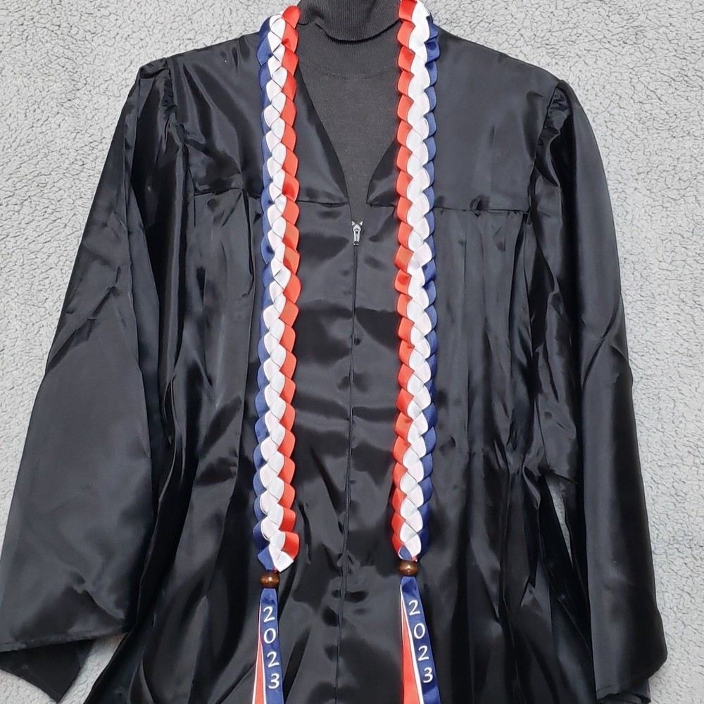 Graduation 2026 Ribbon Stole Sash Red White & Blue Americana